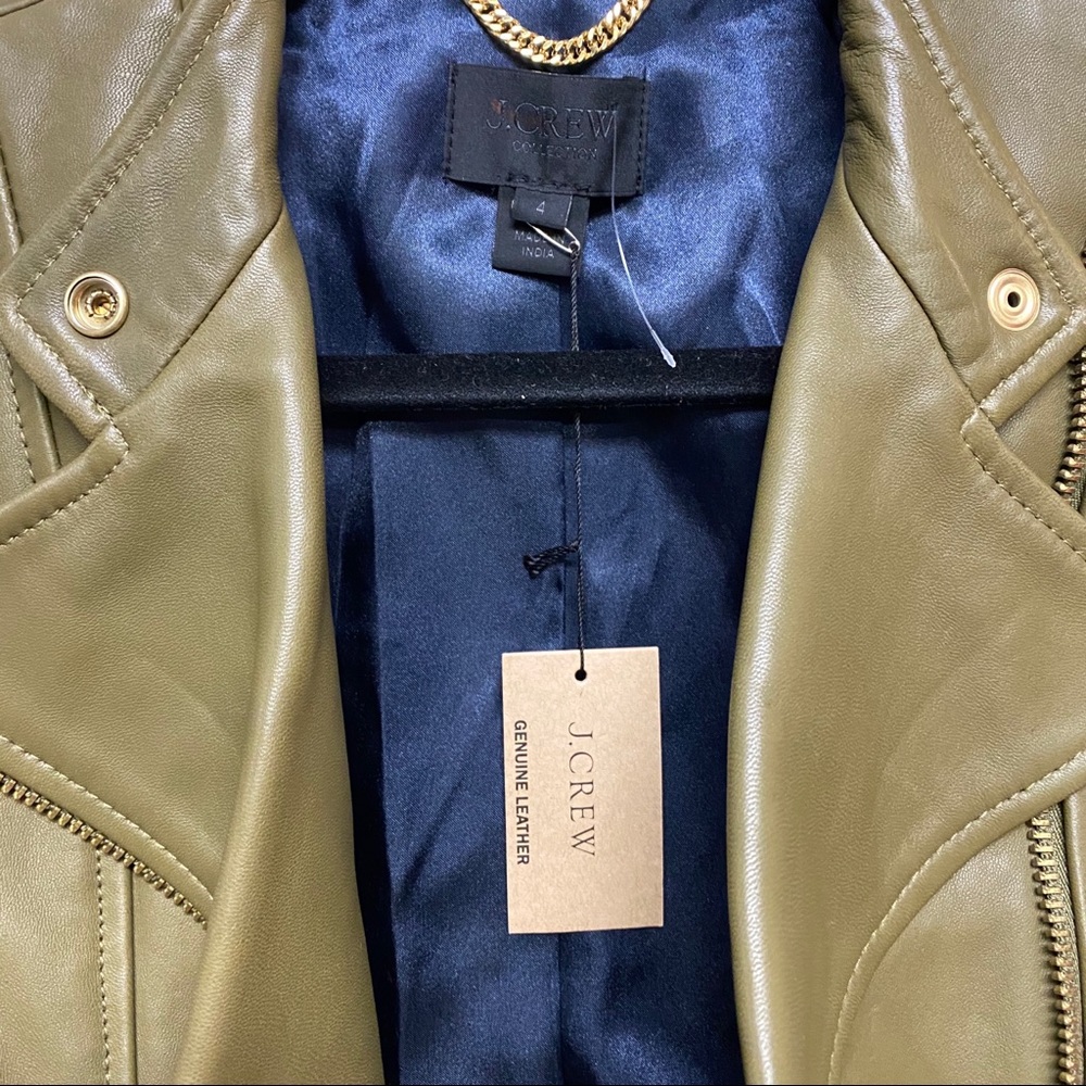 J. Crew Collection | Motorcycle Leather Jacket 4 - Picture 5 of 8